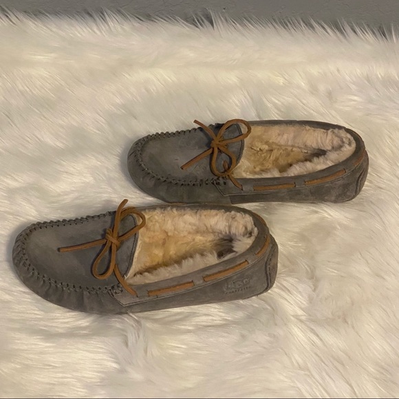 Uggs Gray Dakota Slippers - Picture 3 of 16